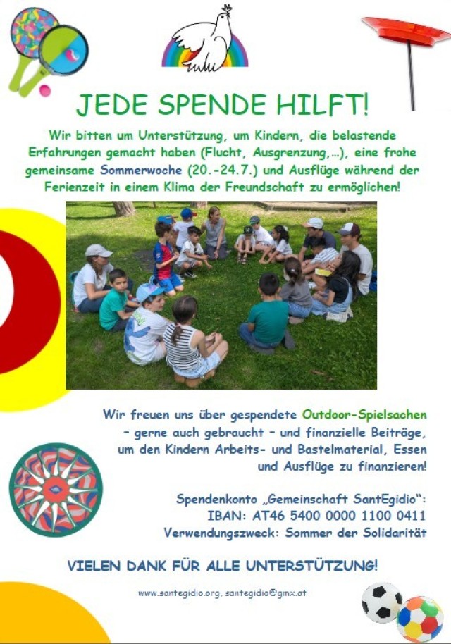 Sommer der Solidarität für Kinder ermöglichen