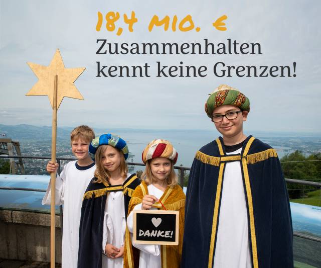 Sternsingeraktion 2020: 18,4 Mio. Euro wurden gespendet
