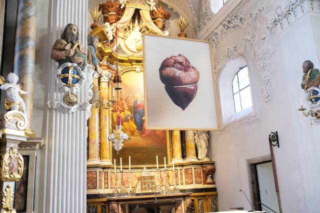 Spitalskirche: Fotoinstallation