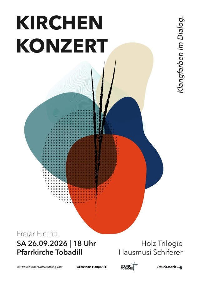 Kirchenkonzert mit dem Trio Holz Trilogie in Tobadill