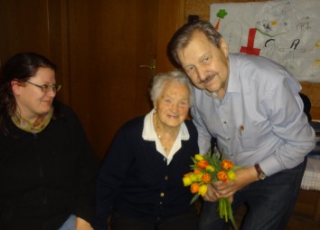 100. Geburtstag einer Exerzitienteilnehmerin in St. Nikolaus/Innsbruck