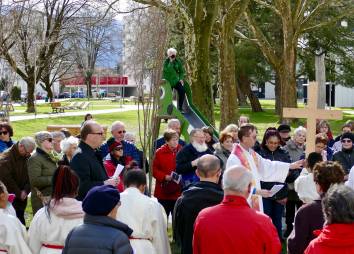 Gebet im Park