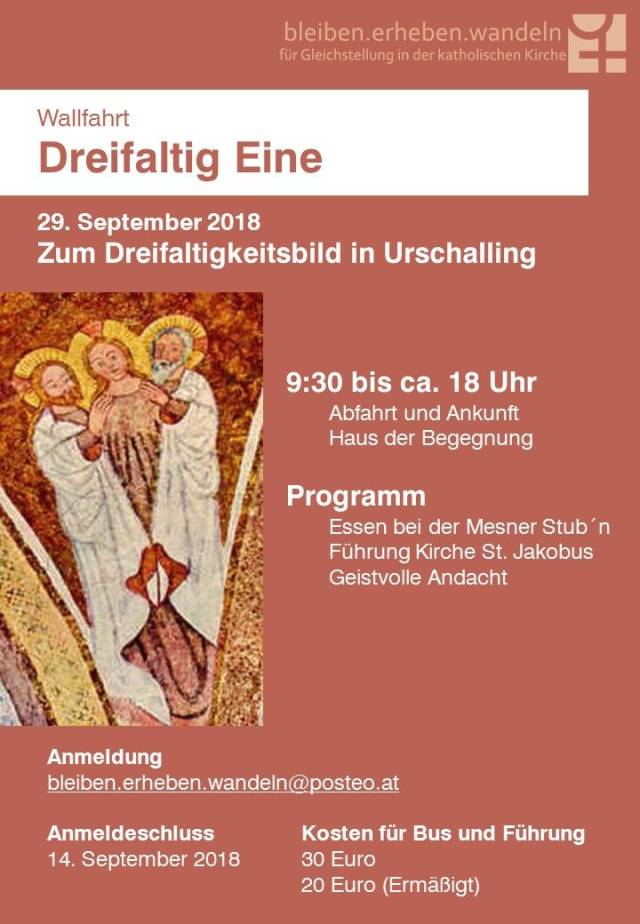 Wallfahrt "Dreifaltig Eine"