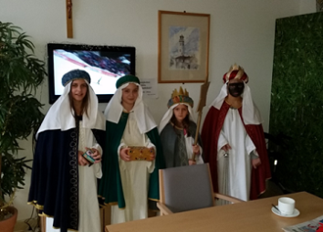 Besuch der Sternsinger im Jänner 2014