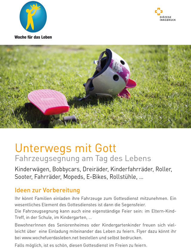 Fahrzeugsegnung - Unterwegs mit Gott