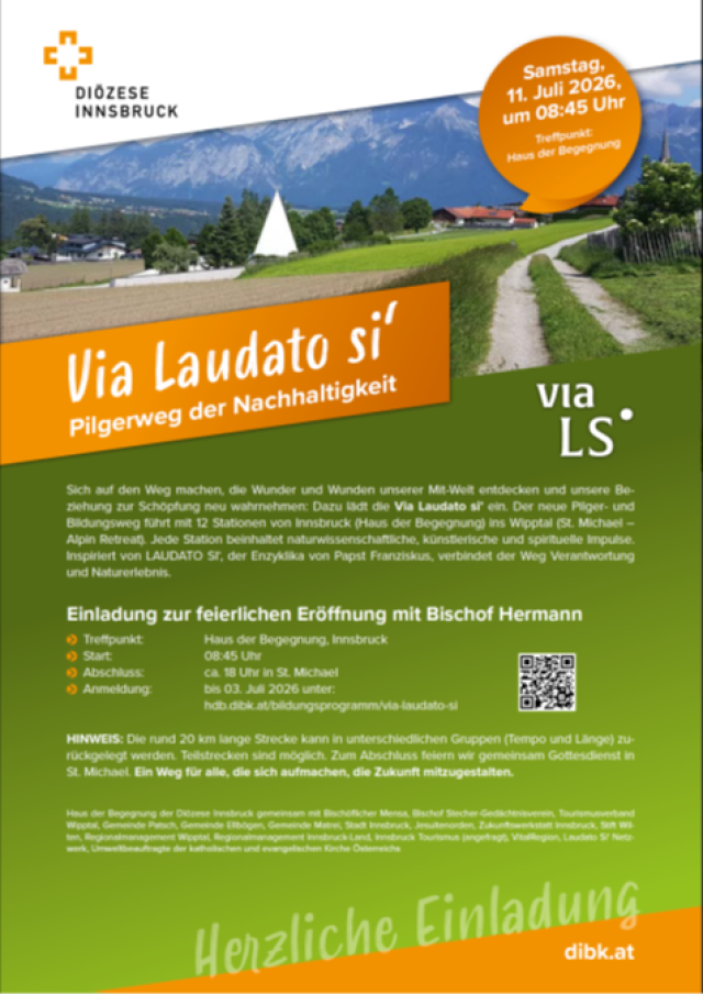 Via Laudato si' – Pilgerweg der Nachhaltigkeit