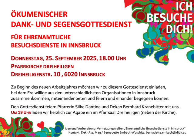 Ehrenamtliche Besuchsdienste im Dekanat Innsbruck
