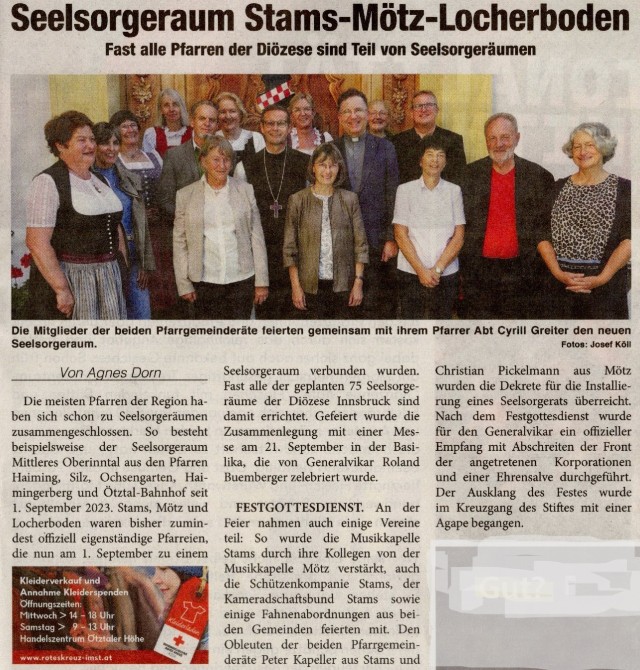 SEELSORGERAUM STAMS-MÖTZ