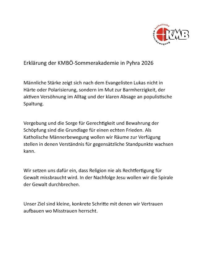 Friede und Versöhnung