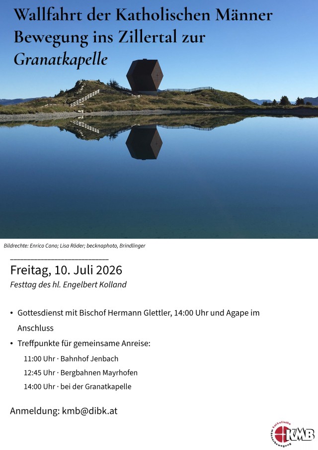Wallfahrt der Katholischen Männerbewegung zur Granatkapelle im Zillertal