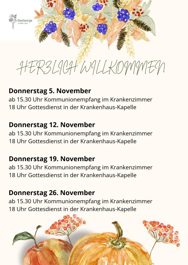 Gottesdienst in der Krankenhaus-Kapelle