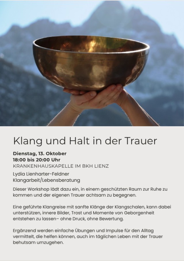 Klang und Halt in der Trauer