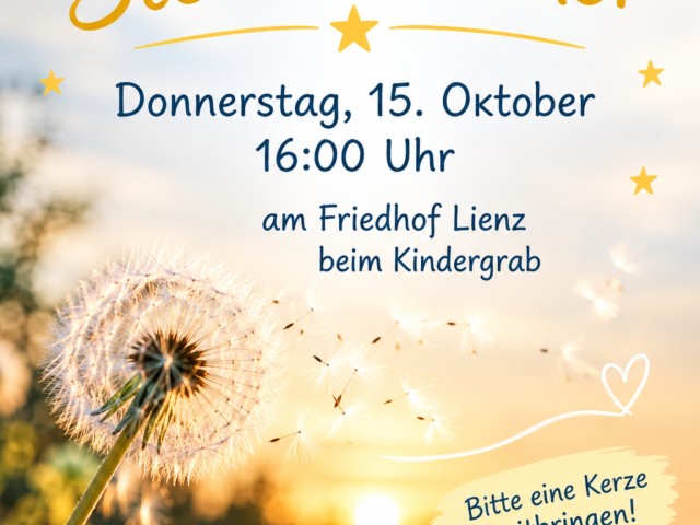 Sternenkinder Gedenkfeier beim Lienzer Kindergrab