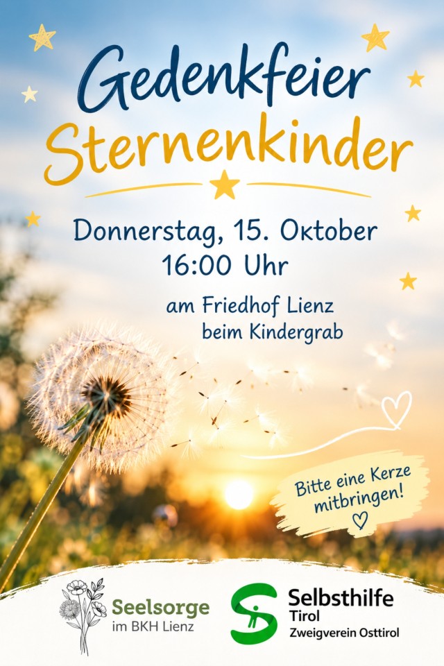 Sternenkinder Gedenkfeier beim Lienzer Kindergrab
