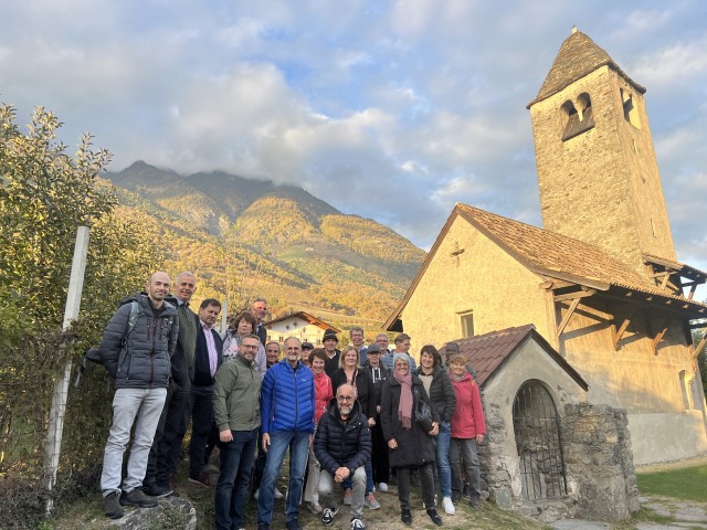 Gruppe beim Kirchlein St. Prokulus