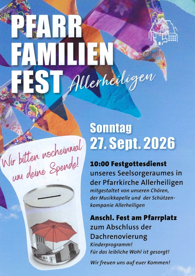 Pfarrfamilienfest am 27.9.2026
