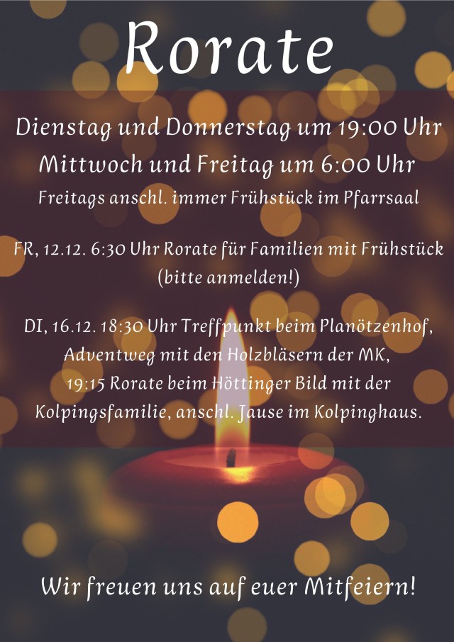 Rorate im Advent