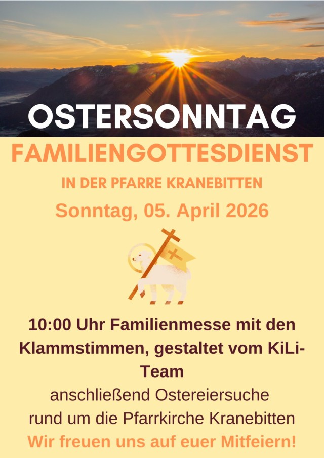 Ostersonntag 10:00 Familiengottesdienst