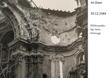 Bomben  Einschlag Im Dom 16 12 1944