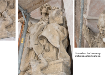 Unbenannt 2 Zustand Vor Der Sanierung Mehrerer Außenskulpturen
