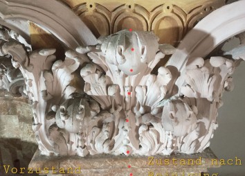 Sanierung Dom St Jakob Innsbruck 2022 07 05 Techniken Restaurator Eller 10