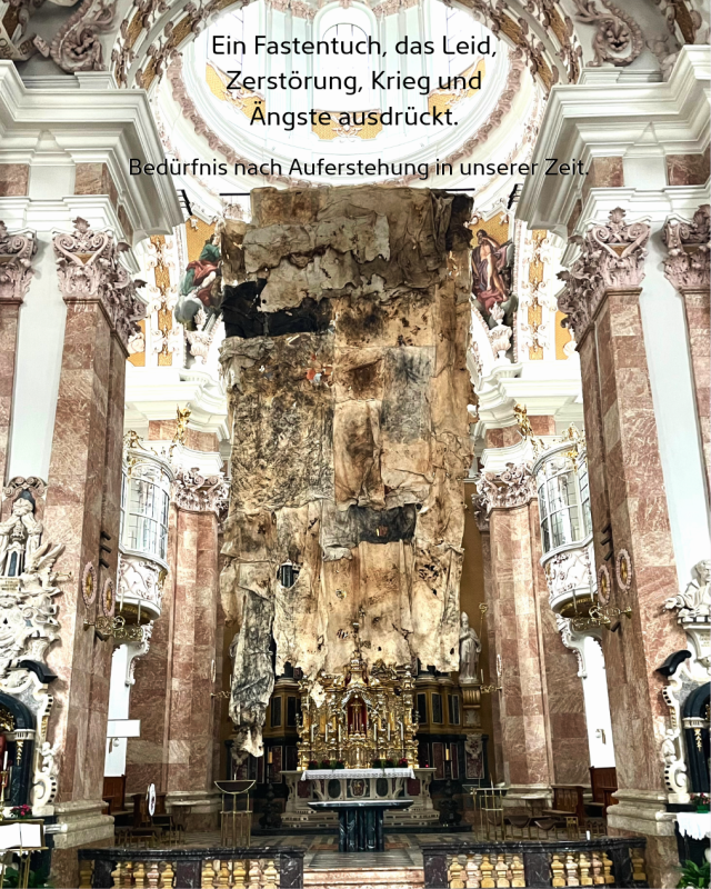 Fastentuch 2026 im Dom zu St. Jakob