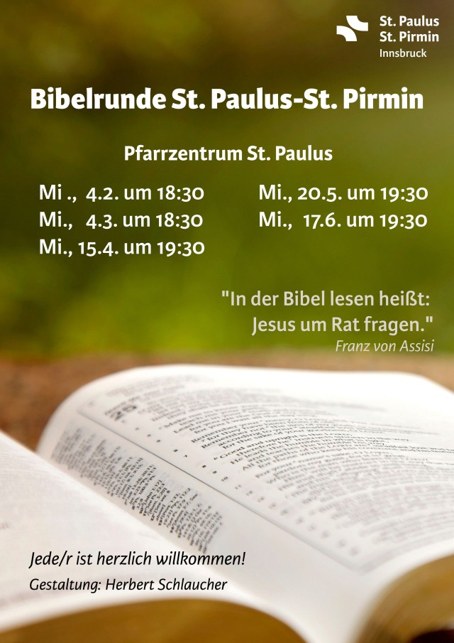 Bibelrunde in St. Paulus am 20. Mai