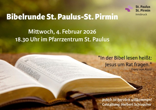 Bibelrunde in St. Paulus am 4. Februar