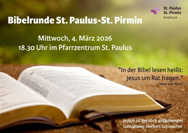 Bibelrunde in St. Paulus am 4. März