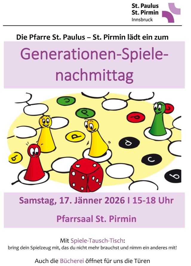 Spiele-Nachmittag am 17. Jänner