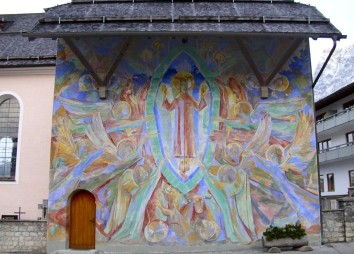 Pfarrkirche Ehrwald Sakristeifresko Christkönig (Roman Fasser)