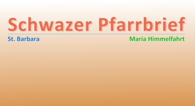 "Sommer"-Pfarrbrief