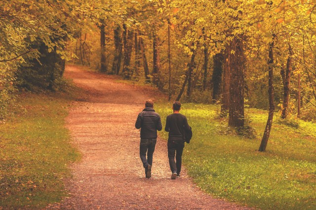 Spaziergang für trauernde Menschen