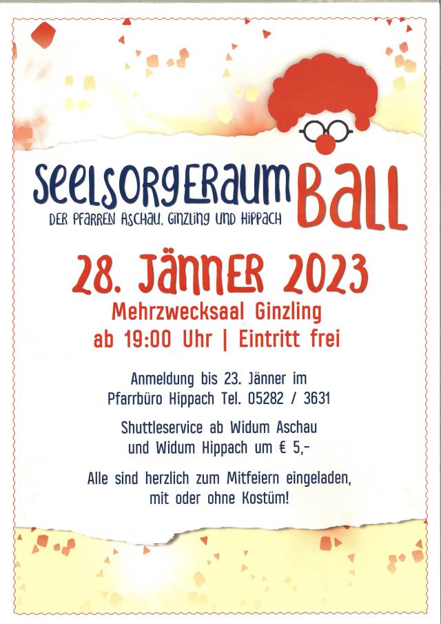 Seelsorgeraumball der Pfarren Aschau Ginzling und Hippach