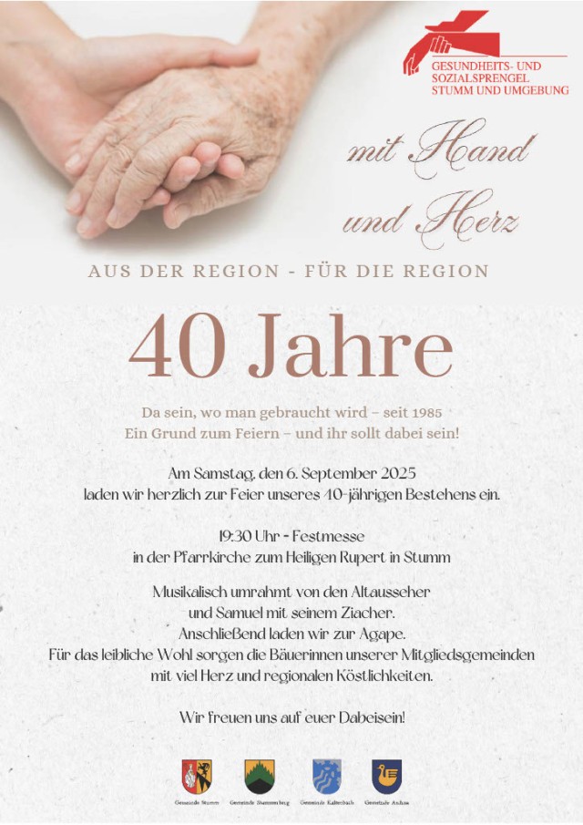 40 Jahre Gesundheits- und Sozialsprengel Stumm und Umgebung