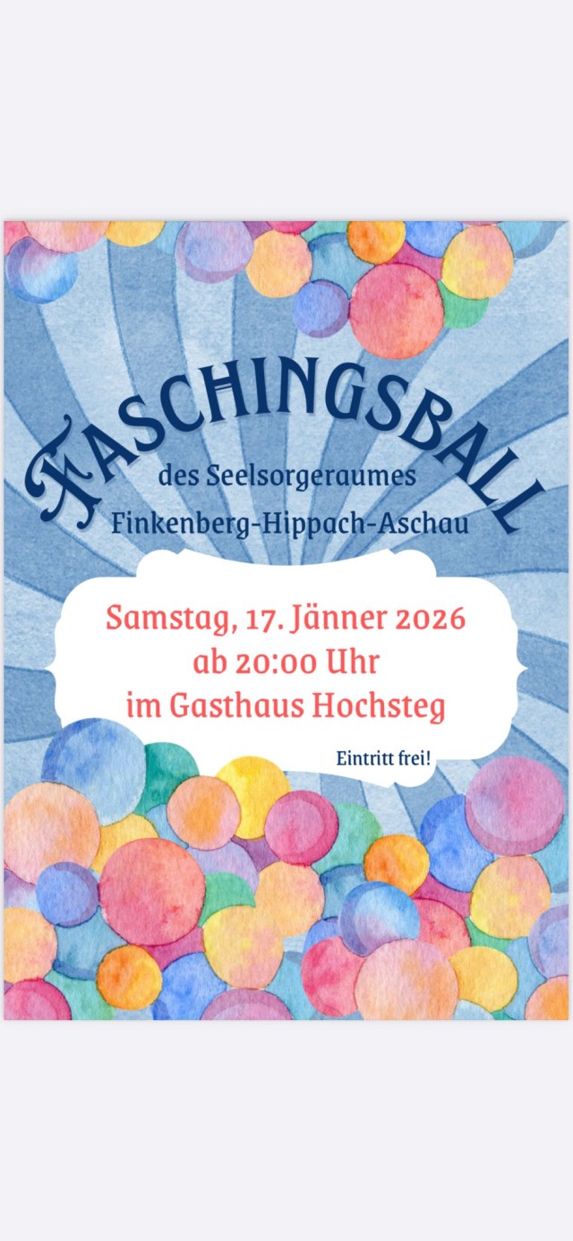 Faschingsball des Seelsorgeraumes Finkenberg-Hippach-Aschau