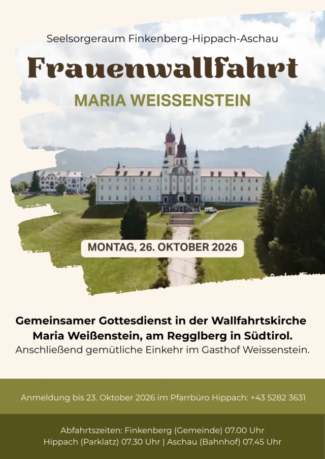 Frauenwallfahrt 2026 Maria Weißenstein
