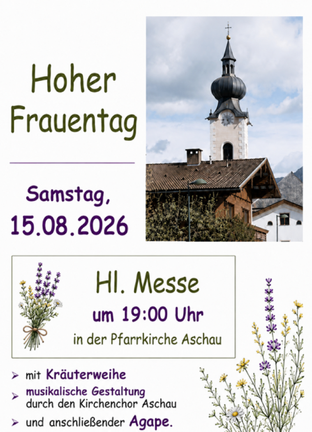 Hoher Frauentag in Aschau