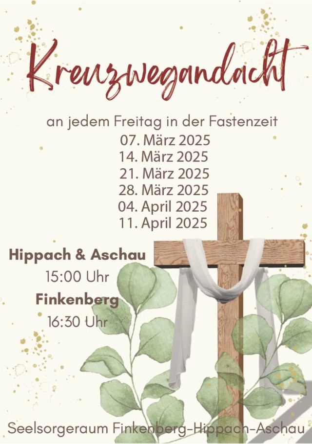 Kreuzwegandachten im Seelsorgeraum