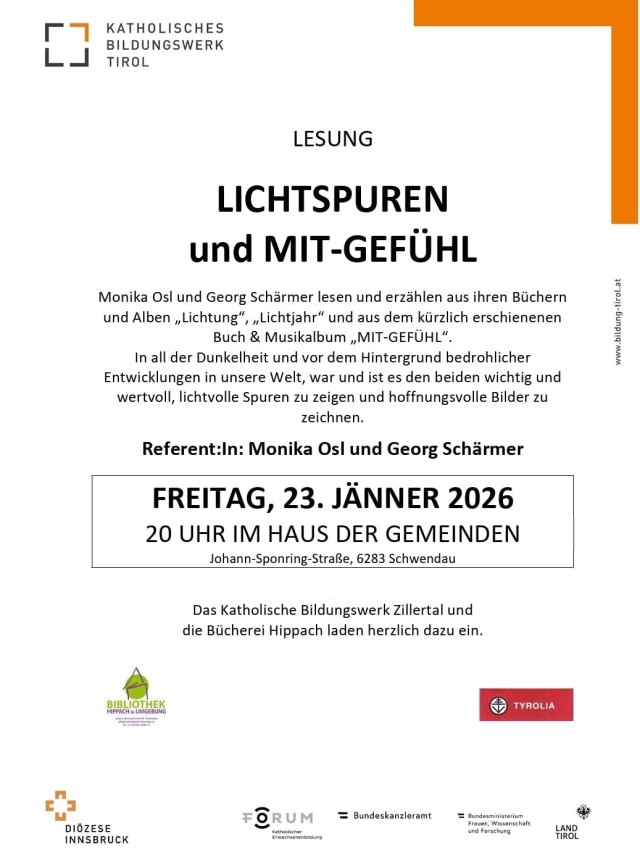 LICHTSPUREN und MIT-GEFÜHL